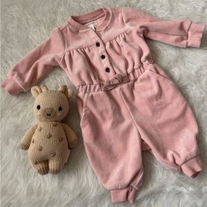 Gymboree Soft Pink Buttoned Romper